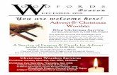 You are welcome here! - Woodfords Congregational …30pm-Christmas music &carol singing, with ... ake Ad"ent *reaths' There is a sign up sheet in the ... We overjoyed to report that