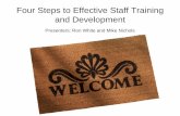 Four Steps to Effective Staff Training and Developmentsacrao.org/lib/2011-Annual-Meeting/presentations/4StepsSlides.pdf · Four Steps to Effective Staff Training and Development Presenters: