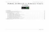 Pololu - Pololu AVR C/C++ Library User's Guide - …€¦ ·  · 2010-02-16Pololu AVR C/C++ Library User's ... 5-sensor version of theQTR-8RC, ... Pololu QTR-1A and QTR-8A reflectance