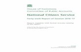House of Commons Committee of Public Accounts · HC 955 Published on 14 March 2017 by authority of the House of Commons House of Commons Committee of Public Accounts National Citizen