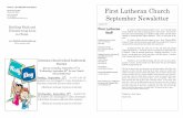 Mandan, ND 58554 September Newsletter - WordPress.com · 08/09/2015 · Mandan, ND 58554 FIRST LUTHERAN CHURCH Phone: ... Items needed for the 2015 Lutefisk supper which will be held