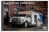 2018 F-650/F-750 SUPER DUTY - ford.com · 2018 F-650/F-750 Super Duty® ... Body-builder wiring harness, back of cab at frame Bumper ... folding and heated with integrated spotter