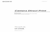 Camera Direct Print - Sony Global - Sony Global Headquarters€¦ ·  · 2008-11-28Camera Direct Print UP-CR20L © 2008 Sony Corporation ... † FTP (file transfer protocol) capability