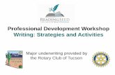 Professional Development Workshop Writing: Strategies …literacyconnects.org/img/2014/04/Writing-Professional-Development... · Professional Development Workshop Writing: Strategies