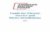 Guide for Electric Service and Meter Installations for Electric Service and ... Motors Emergency Stand-By ... same point with reference to the meter will be considered one Point of