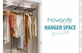 HANGER SPACE - Organisation Station · HANGER SPACE Published September ... Use this guide to help you choose the right hangers for your needs ... curves that maintain the shape of