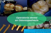 Operatoria dental en OdontopediatrÍa · Operatoria dental en OdontopediatrÍa Departamento de Odontopediatría Facultad de Odontología Universidad de San Carlos de Guatemala