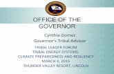 OFFICE OF THE GOVERNOR - US Department of Energy · OFFICE OF THE GOVERNOR ... Governor’s Office and state agencies. ... the’Oﬃce’of’Emergency’Services’(OES) ...