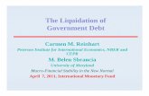 The Liquidation of Government Debt - IMF -- International ... · The Liquidation of Government Debt ... April 7April 7, 2011, ... New Zealand 1933 In March 1933 the New Zealand Debt