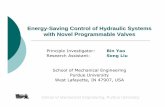 Energy-Saving Control of Hydraulic Systems with Novel ...byao/Research/EH/EnergySavingEH.pdf · Energy-Saving Control of Hydraulic Systems with Novel Programmable Valves Principle