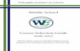 Middle School - Willoughby-Eastlake City Schools Course Selection G… ·  · 2016-03-10Eastlake Middle School 942-5696 Willoughby Middle School 975-3600 35972 Lakeshore Blvd ...