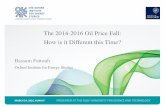 The 2014-2016 Oil Price Fall: How is it Different this Time? · The 2014-2016 Oil Price Fall: How is it Different this Time? Bassam Fattouh ... estimated to stay above 1 mb/d by end