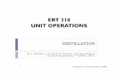 ERT 318 UNIT OPERATIONSportal.unimap.edu.my/portal/page/portal30/Lecturer Notes... · ERT 318 UNIT OPERATIONS ... A mixture of 50 mol percent benzene and toluene is to be separated