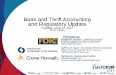 Bank and Thrift Accounting and Regulatory Update - … Thrift Acct...Jun 27, 2017 · Bank and Thrift Accounting and Regulatory Update Tuesday, ... Definition of a Public Business