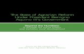 The State of Agrarian Reform Under President Benigno ... · 8 THE STATE OF AGRARIAN REFORM UNDER PRESIDENT BENIGNO AQUINO III’S GOVERNMENT This report is divided into three parts.
