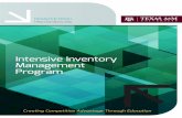 Intensive Inventory Management Program Sales % due to Inventory Current Inventory $ ... vs. Cost Matrix Stock Group Key Performance Attendees to Present Demand Pattern Attendees to