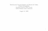 Mathematical Hazards Models and Model Life Tables Formal ...jhj1/teachingdocs/Jones-mortmodel2005.pdf · Mathematical Hazards Models and Model Life Tables Formal Demography Stanford