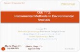 CEE 772: Instrumental Methods - College of Engineering | …€¦ ·  · 2014-09-187 CEE 772 #5 David Reckhow ... 8 CEE 772 #5 David Reckhow ... Structural rigidity ...