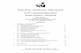 PACIFIC DISPLAY DEVICES · PACIFIC DISPLAY DEVICES LCD Component Data Sheet Model Number: 128128-00 128 x 128 Dot ... Molex 71220-2000 1.7 LCM Power, Contrast Control and Bias
