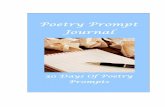 30 Day Poetry Prompt Journal - Local Gems Press€¦ · 30 Day Poetry Prompt Journal ... The end words of the first stanza are repeated in ... each foot being iambic, meaning two