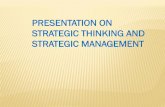 Strategic Thinking and Strategic management - … Scanning under the PESTEL ... Millennium development goals ... STRATEGIC THINKING AND STRATEGIC MANAGEMENT AT THE