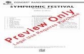 (An Overture for Band) BAND SYMPHONIC FESTIVAL (An Overture for Band) ROBERT W .SMITH 1 Conductor 1 Piccolo 6 1st & 2nd C Flute 2 Oboe 3 1st B Clarinet 3 2nd B Clarinet 3 3rd B Clarinet