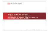 Polycom VVX 500 Administrators' Guide - Jive …€¦ ·  · 2015-07-09Polycom ® VVX® 500 Administrators’ Guide. ... The accompanying product is protected by one or more U.S.