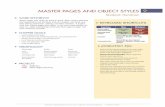 MASTER PAGES AND OBJECT STYLES 9 - Cengage · MASTER PAGES AND OBJECT STYLES Student Handout ... Go to View>Grids and ... Edit the InDesign File Handling preferences to position snippets