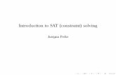 Introduction to SAT (constraint) solvingcrest.cs.ucl.ac.uk/readingGroup/satSolvingTutorial-Justyna.pdf · ESSENCE0 1.0 given n : 8 ... current decision level (a so-called asserting