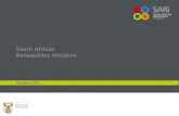 South African Renewables Initiative - Development … South African Renewables Initiative (SARi) unlocks public and private, domestic and international funding to scale up renewables