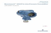 September 2017 Rosemount 3051P In-Line Pressure Transmitter · 1.2.1 Rosemount 3051P In-Line Gage Pressure Transmitter ... 3.4.3 Inline process connection ... Rosemount™ 3051P In-Line
