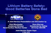 Lithium Battery Safety: Good Batteries Gone Badproceedings.ndia.org/5670/Lithium_Battery-Winchester.… ·  · 2010-05-10Lithium Battery Safety: Good Batteries Gone Bad ... Lithium