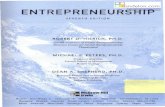 ENTREPRENEURSHIP - Dandelonexternal.dandelon.com/download/attachments/dandelon/ids/... · ENTREPRENEURSHIP SE VENTH EDITION ROBERT D. HISRICH, ... The Business Plan: ... Case 1C Beijing