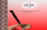 SAMOA QUALIFICATIONS AUTHORITY - sqa.gov.ws€¦ · 6 | EXECUTIVE SUMMARY The Samoa Qualifications Authority has been established to coordinate and provide the strategic direction