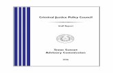 Criminal Justice Policy Council - Sunset Advisory … Advisory Commission - 1996 1 Executive Summary Criminal Justice Policy Council Executive Summary Texas’ criminal justice system
