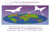 LEPIDOPTERISTS' SOCIETY OF AFRICA - Metamorphosis Occ. Supp… · Alan Gardiner Zimbabwe Branch ... Persons may become Life Members by paying eight ... ABRI and The Lepidopterists’