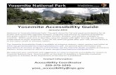Yosemite Accessibility Guide - National Park Service · Yosemite Accessibility Guide ... We welcome your comments and suggestions on ways ... paved roads closed to other private‐vehicle