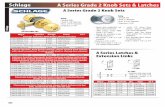 Schlage A Series Grade 2 Knob Sets & Latches · Schlage Schlage Mfg # Cylinder ... A Series Grade 2 Knob Sets ... • All trims are supplied with the B wrought rose which is 2-9/16”