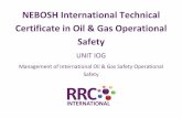 NEBOSH International Technical Certificate in Oil & Gas ... · NEBOSH International Technical Certificate in Oil & Gas Operational Safety. UNIT IOG . Management of International Oil