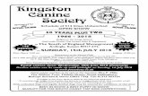Kingston Canine Society - fossedata.co.ukfossedata.co.uk/downloads/pdf/KING_JUL_18_Schedule.pdf · Kingston Canine Society OFFICERS and COMMITTEE President: Mrs Clare Coxall Chairman: