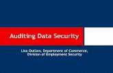 Auditing Data Security - University of North Carolinaold.northcarolina.edu/conferences/oia/6-2016/Sesssion5DataSecurity.pdf · Auditing Data Security ... •The Basics of IT Auditing