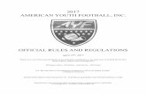 2017 AMERICAN YOUTH FOOTBALL, INC. - Montclair … AYF NATIONAL FOOTBALL... · American Youth Football - 2017 Rule Book 6 | Page Section 10 – Playing Season/Games 24 A. Game Clock
