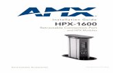 Installation Guide HPX-1600 - GfK Etilizecontent.etilize.com/User-Manual/1018400068.pdf · Installation Guide Environment ... • HPX-B100, Hydraport Blank Panel - 1 M Height ...