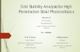 Grid stability analysis for solar substationregridintegrationindia.org/.../3/2017/...presentation_Ajit_Kumar_K.pdf · Grid Stability Analysis for High Penetration Solar Photovoltaics