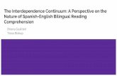 Tessa Biskup Briana Gualtieri The Interdependence ...mm924921/ETAP 652B Presentation 5... · The Interdependence Continuum: A Perspective on the Nature of Spanish-English Bilingual
