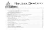 Kris W. Kobach, Secretary of State€¦ · Kris W. Kobach, Secretary of State Vol. 32, ... peka, 66612, faxed to 785 ... (for example, providing services to new locations or