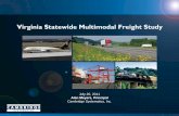 Virginia Statewide Multimodal Freight Study · First-ever freight study to examine needs and opportunities and develop ... global ocean carrier routings ... best estimated case-by-case;