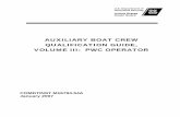 AUXILIARY BOAT CREW QUALIFICATION GUIDE, … · Auxiliary Boat Crew Qualification Guide, Volume III: PWC Operator 1-1 Chapter 1. Introduction Overview The Auxiliary Boat Crew Qualification