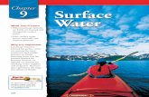 Chapter 9: Surface Water - …whitakerearthscience.weebly.com/uploads/4/5/6/8/45680197/surface_… · Surface Water 9 What You’ll Learn ... water cycle. Water molecules move ...