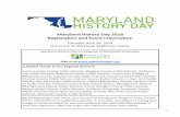Maryland History Day 2018 Registration and Event Information Registration Packet... · 6 Registration Deadline for Maryland History Day All students must register online at . Registration